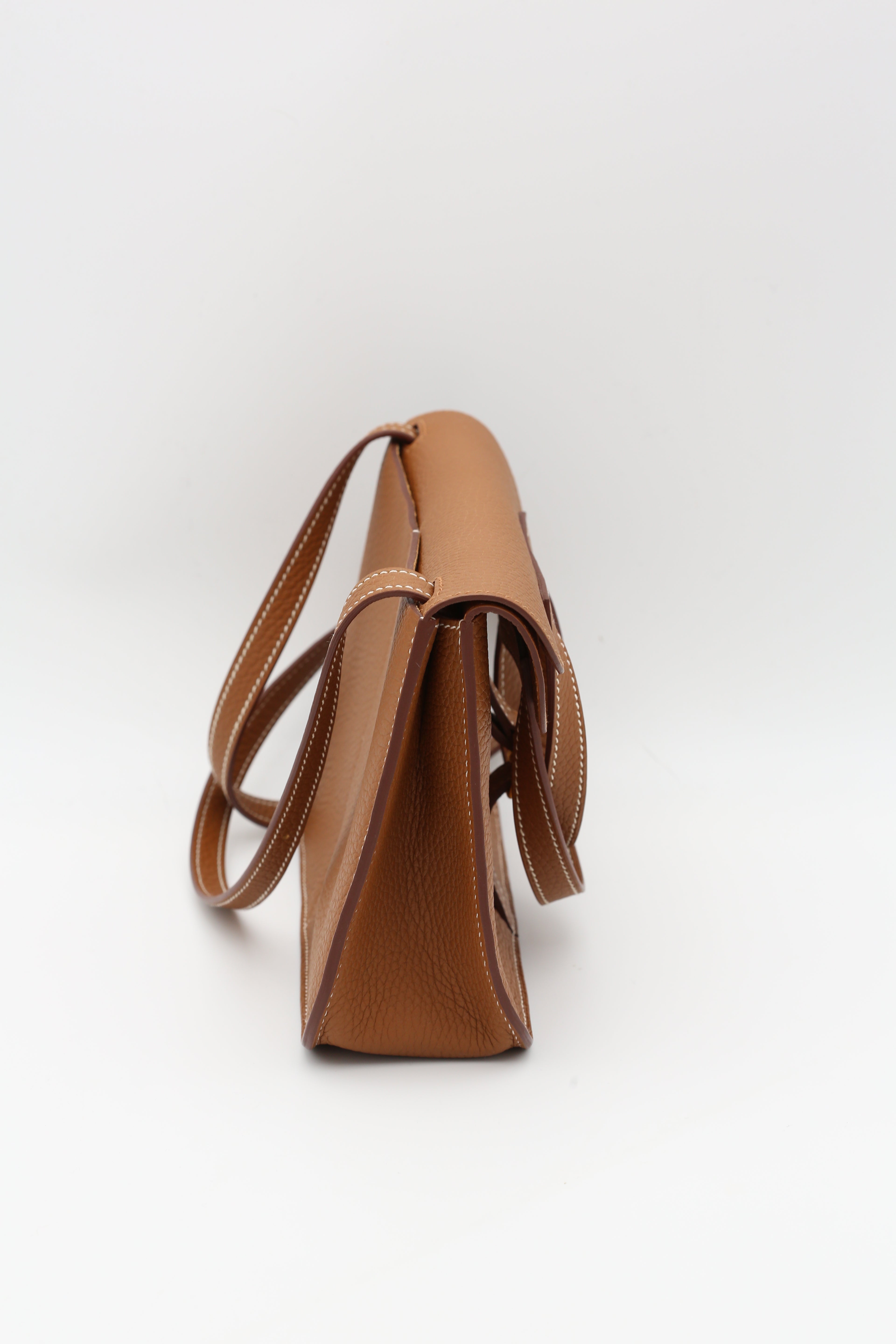 HERMÈS HALZAN25 GOLD TOGO GOLD HARDWARE B STAMP
