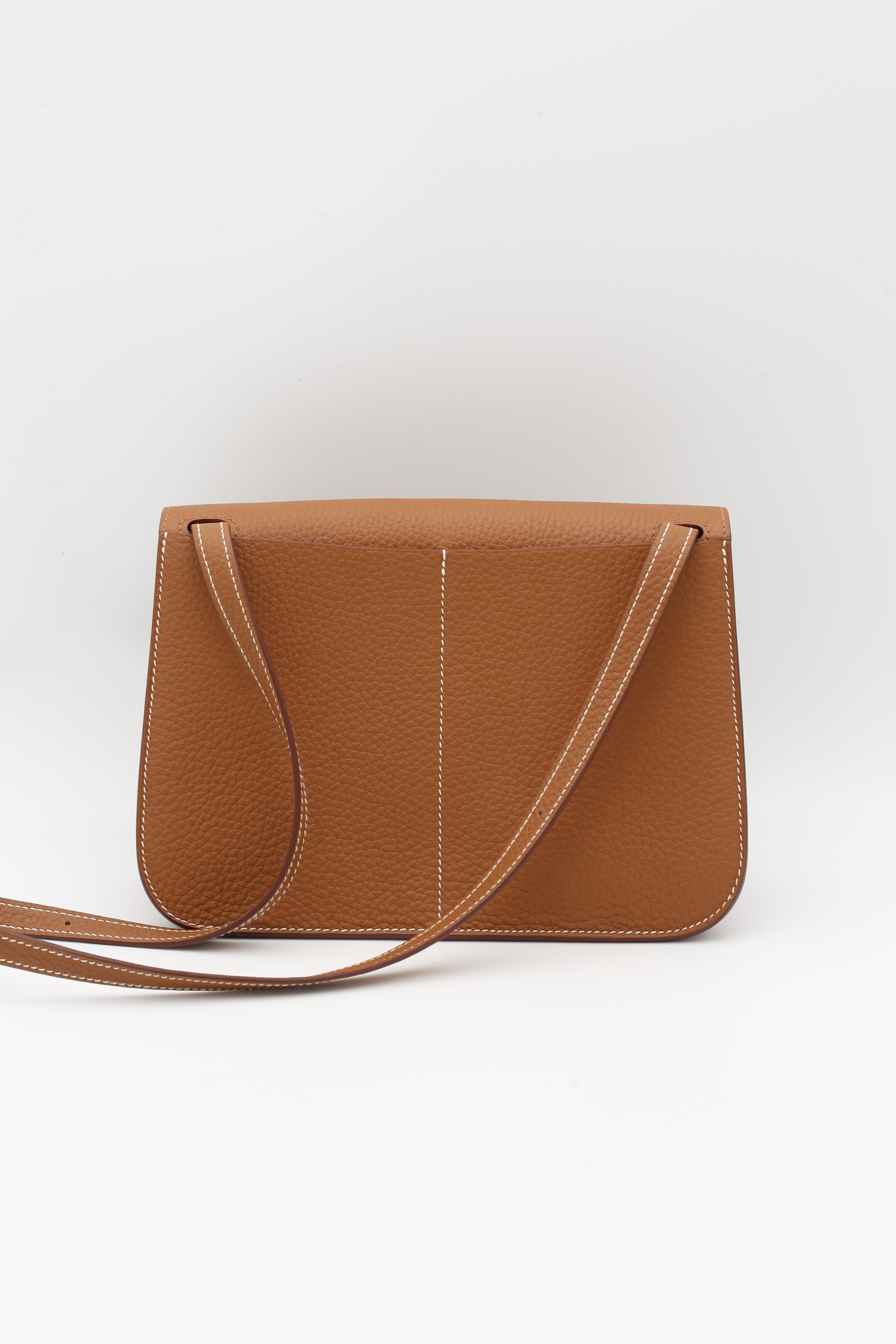 HERMÈS HALZAN25 GOLD TOGO GOLD HARDWARE B STAMP