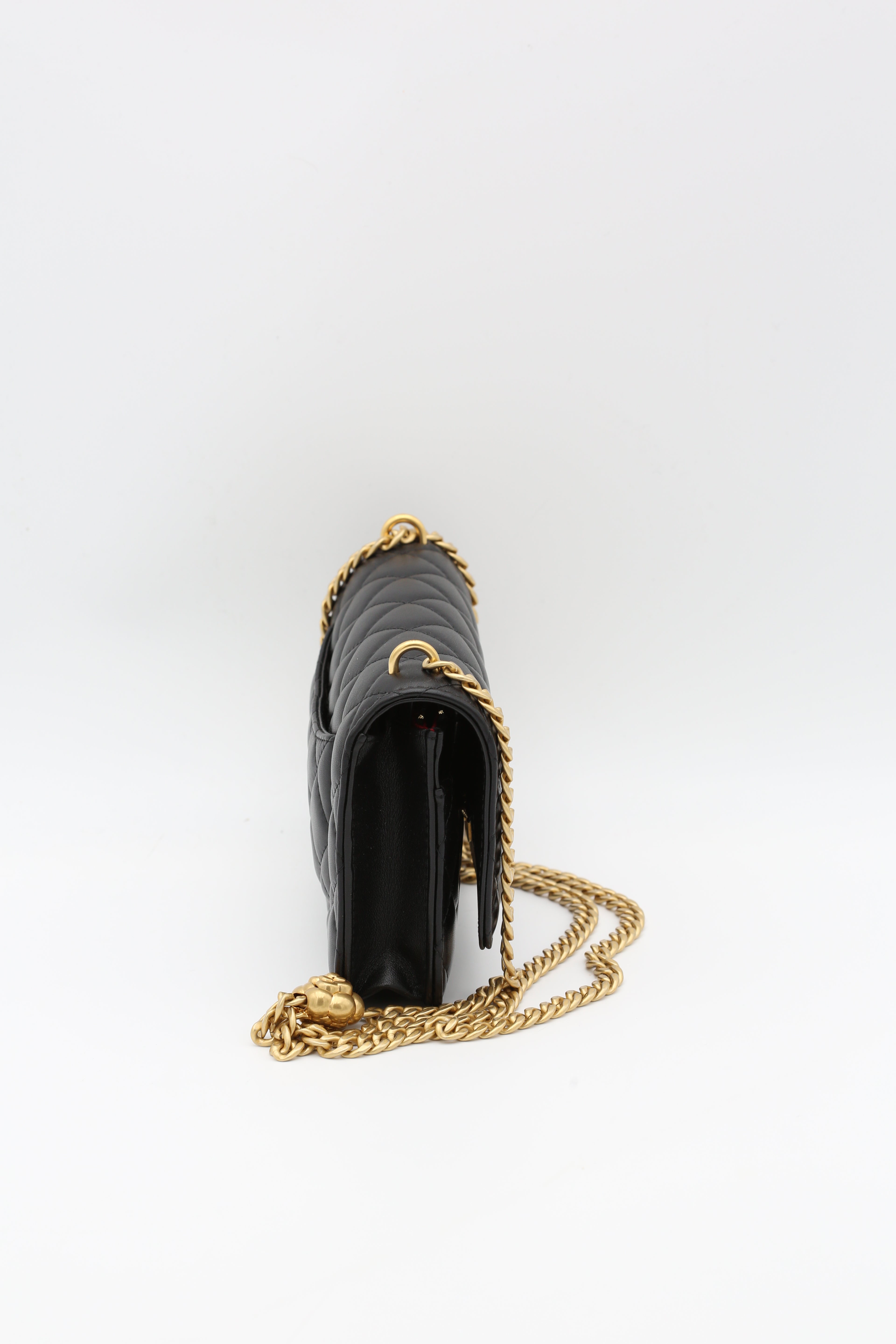 CHANEL WALLET ON CHAIN BLACK GOLD HARDWARE 2025