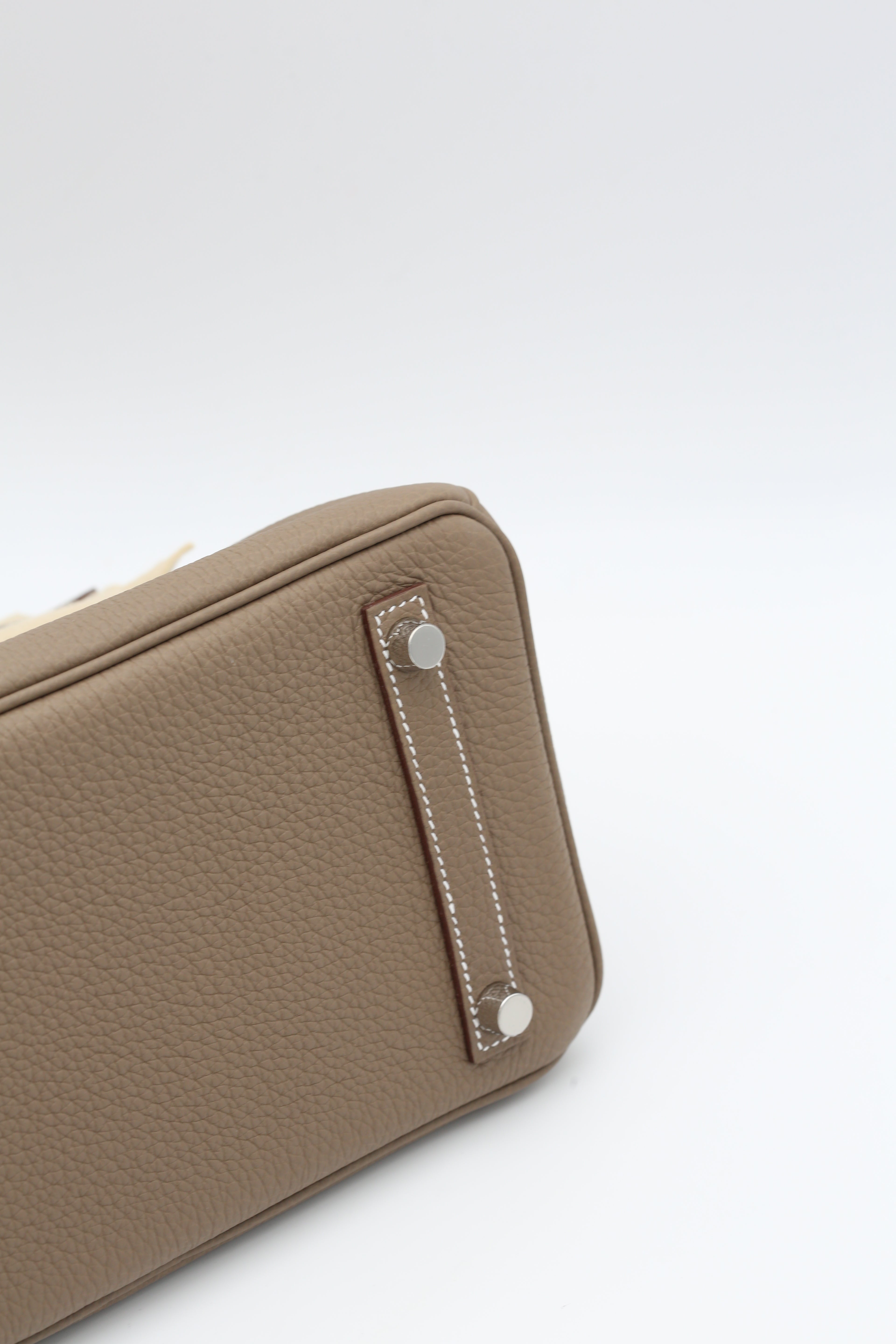 HERMÈS BIRKIN25 ETOUPE TOGO SILVER HARDWARE G STAMP