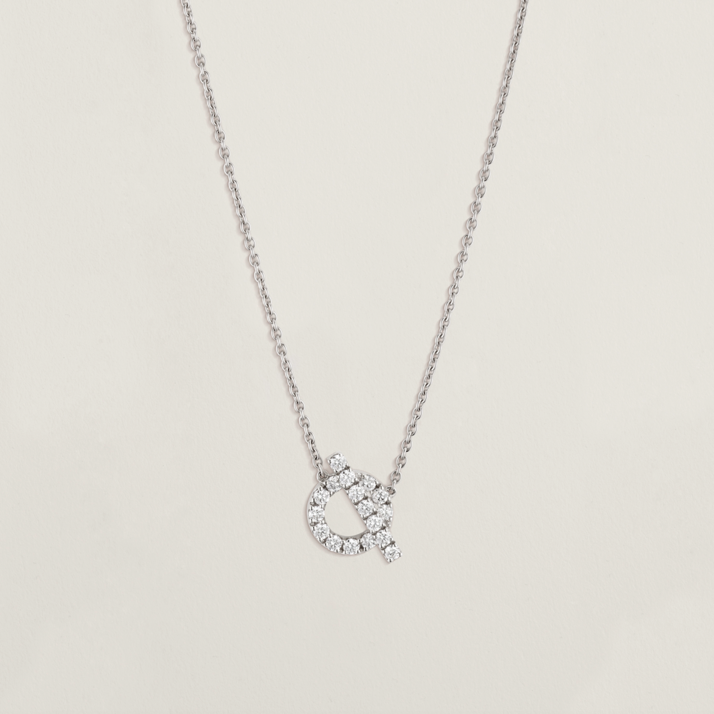 HERMÈS FINESSE PENDANT WHITE GOLD WITH DIAMONDS