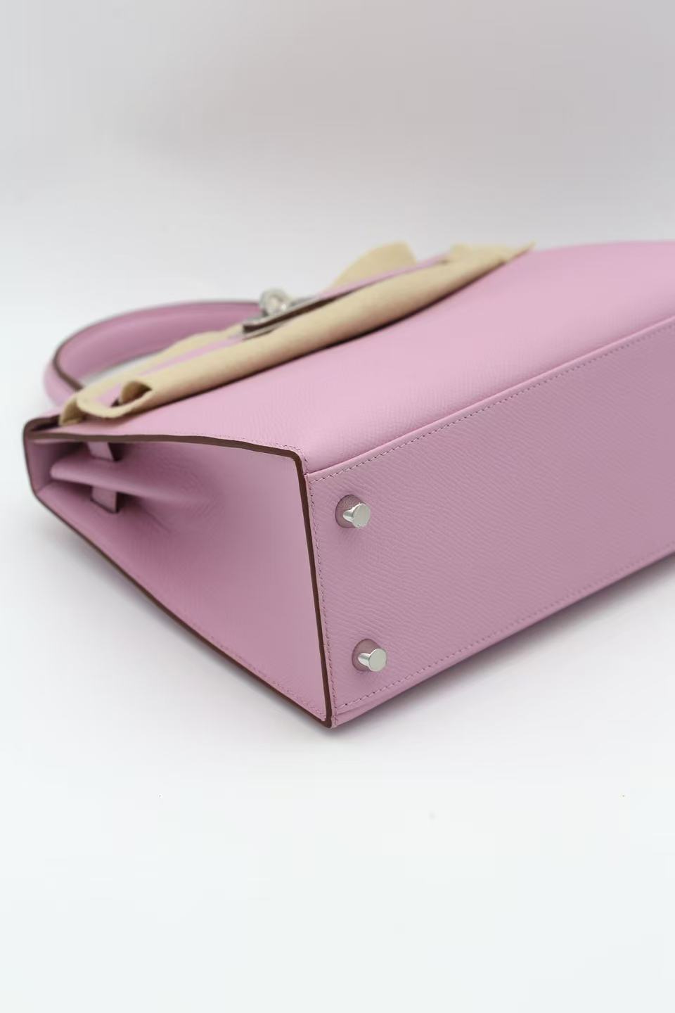HERMÈS KELLY25 X9 EPSOM SILVER HARDWARE G STAMP