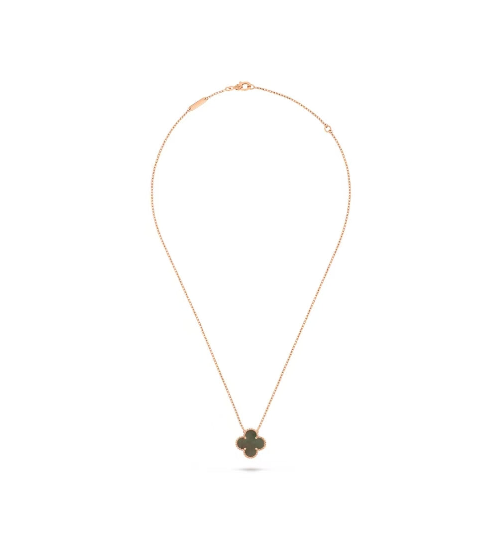 VAN CLEEF & ARPELS VINTAGE ALHAMBRA PENDANT NECKLACE MOTHER OF PEARL 18K ROSE GOLD 2024