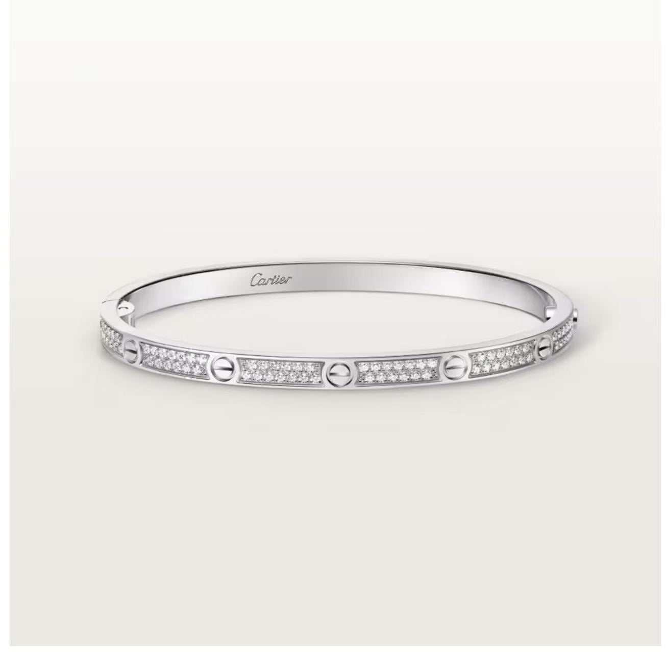 CARTIER LOVE BRACELET SMALL MODEL PAVED WITH DIAMONDS