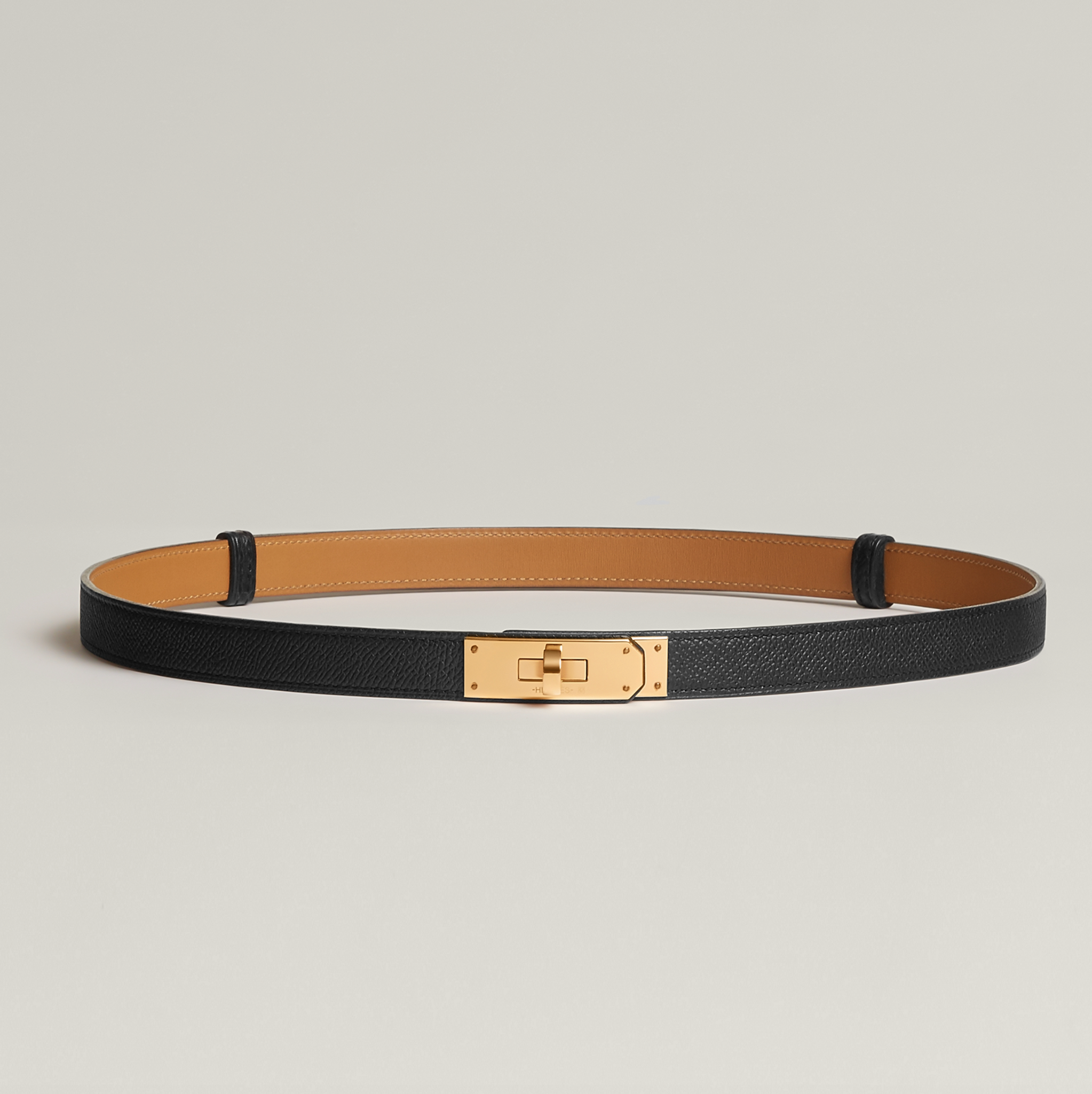HERMÈS KELLY 18 BELT NOIR GOLD HARDWARE