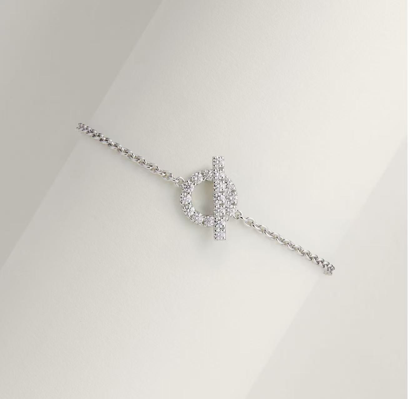 HERMÈS FINESSE BRACELET WHITE GOLD WITH DIAMONDS