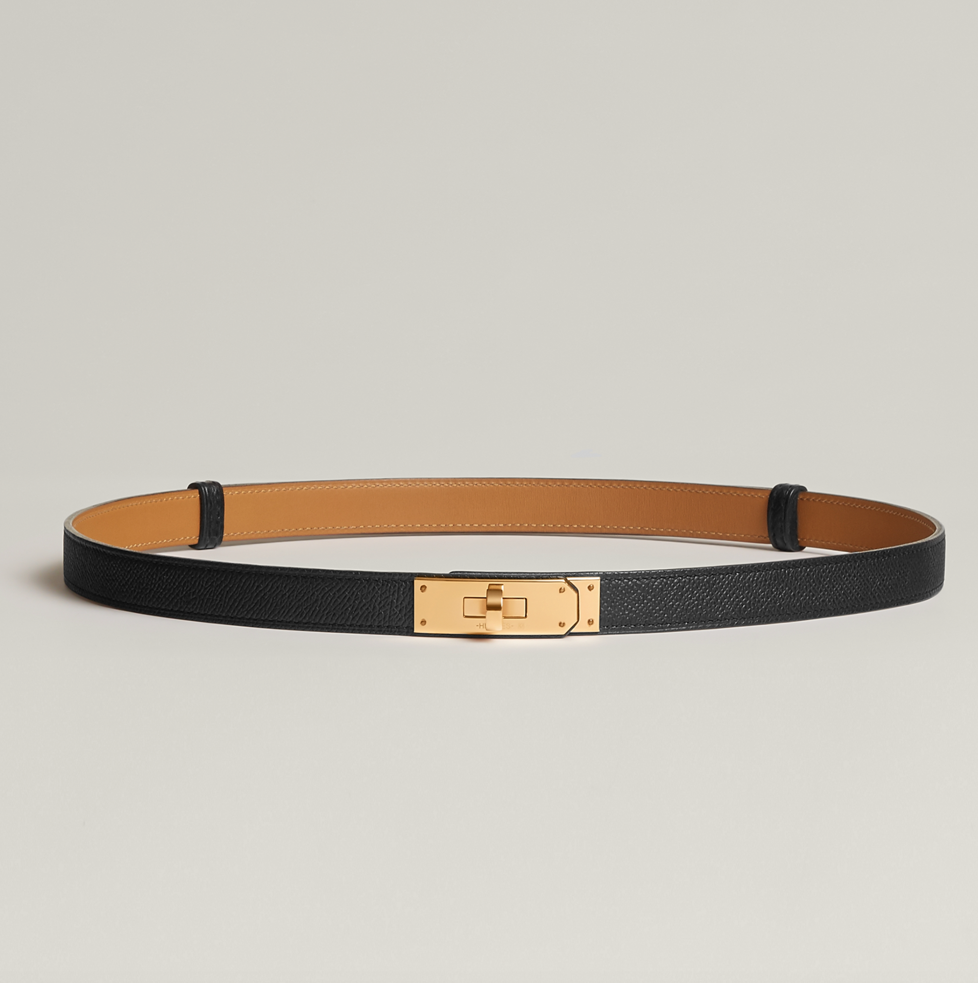 HERMÈS KELLY 18 BELT NOIR GOLD HARDWARE